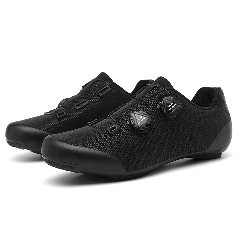 Chaussures de cyclisme sur route pour hommes, respirantes, avec taquet