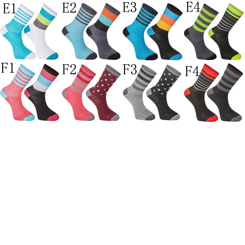 Chaussettes de cyclisme de l'équipe professionnelle pour hommes et femme