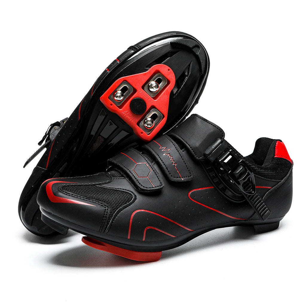 chaussures de cyclisme sur route pour homme  à crampons