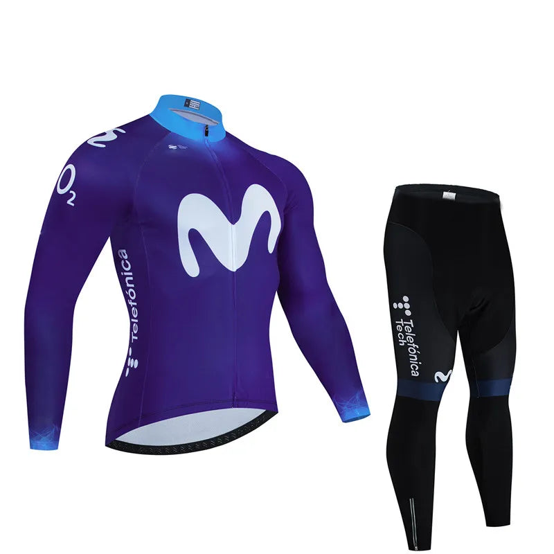 ensemble MAILLOT  cyclisme pour homme à manches longues