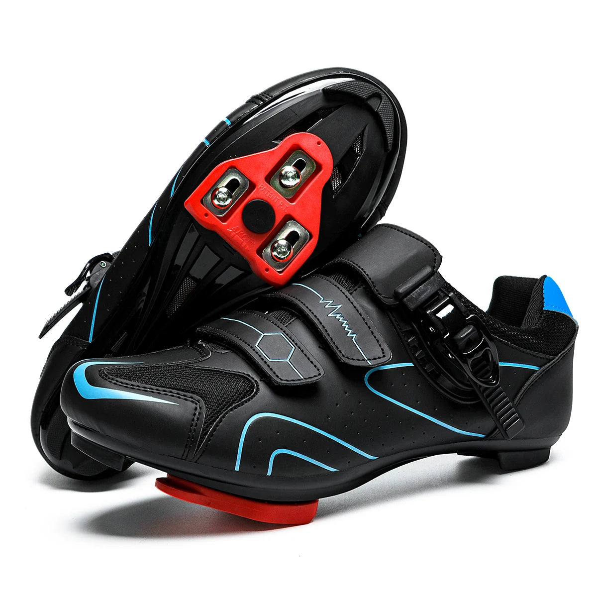 chaussures de cyclisme sur route pour homme  à crampons
