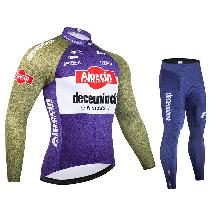 Ensemble de maillot de cyclisme d'automne