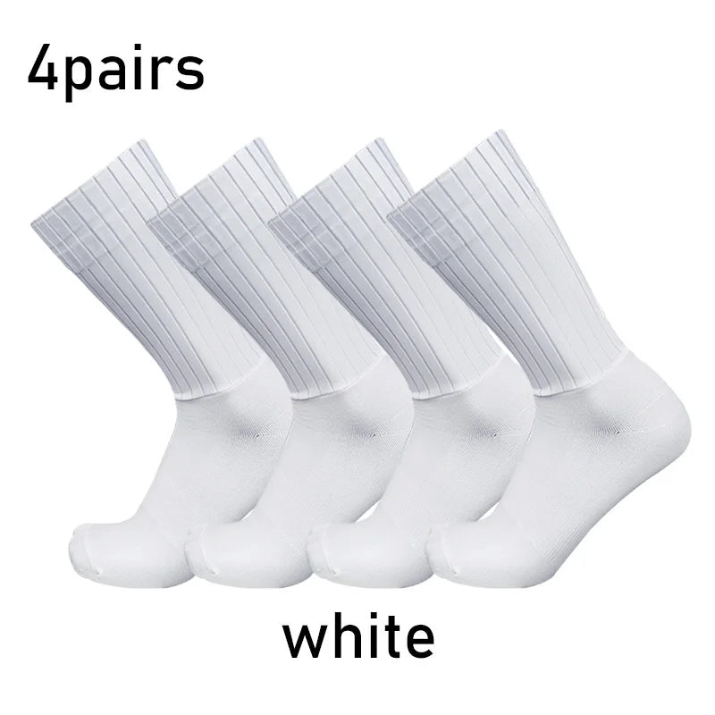 Chaussettes de cyclisme professionnelles, respirantes, absorbant la sueur,