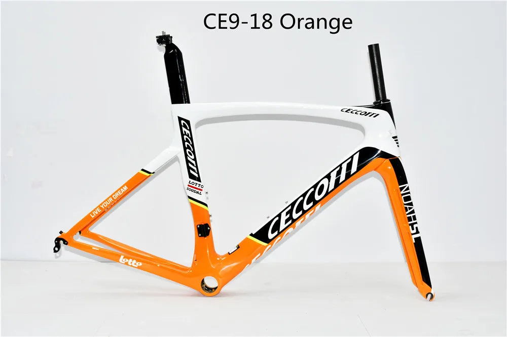 cadre de vélo de route en carbone et confortable