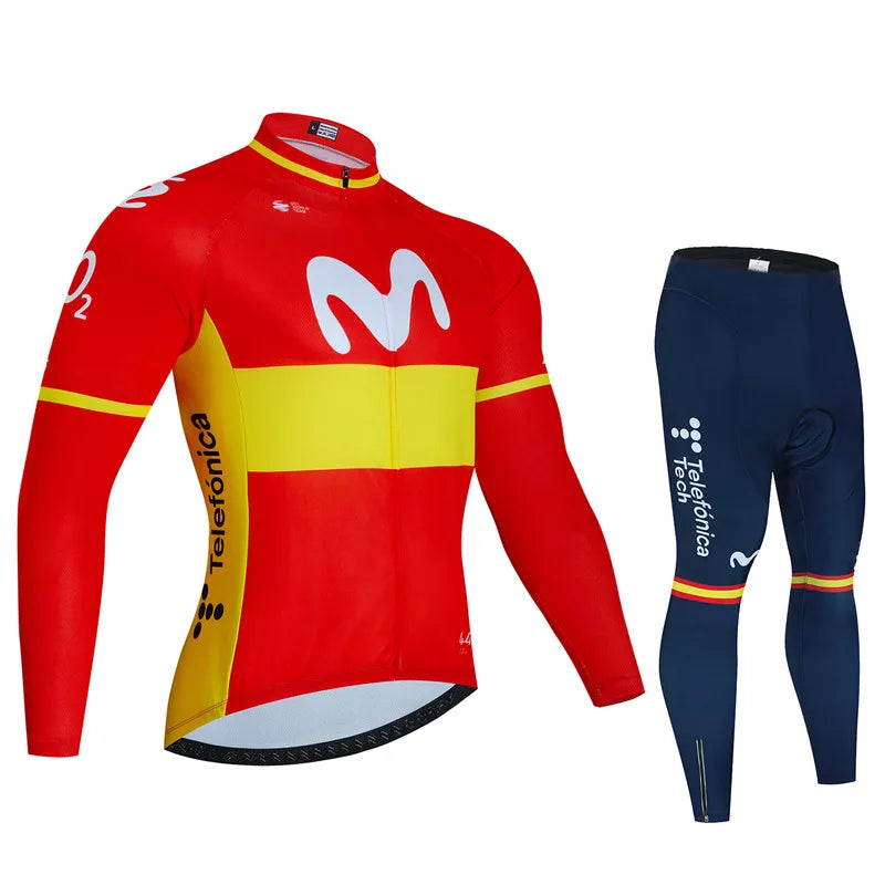 ensemble MAILLOT  cyclisme pour homme à manches longues
