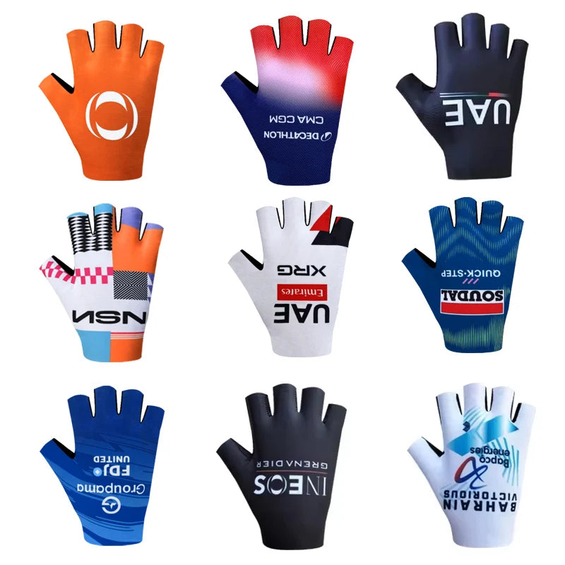 gants de cyclisme demi doigt hommes femme